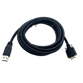 Seadream 10Feet USB 3.0 A Type Cable Male to Micro-USB 3.0 B Male with Dual Screw Locking for Hard Disk Mobile Phone Camera