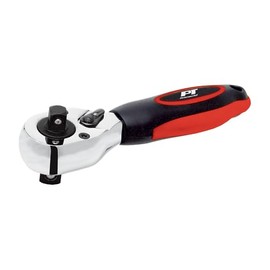 Performance Tool W32110 Dual Drive Stubby Ratchet with Cushion Grip Handle - 3/8-Inch and 1/2-Inch Drive Head, 72 Teeth, Chrome Vanadium Steel Construction