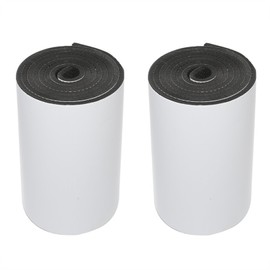 2 Rolls 80x7.8x0.26 inch Car Door Anti Scratch Self Adhesive Foam Parking Protector Compatible with Garage Wall (Black)