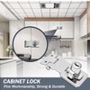 Kyuionty 2Pcs Keyed Hasp Locks 2.5 Inch Twist Knob Keyed