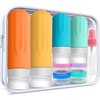Set 17 Botellas de Viaje Silicona Colores Vibrantes