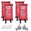 BW Wealthy Emergency Fire Blanket for Home，Fire Extinguisher Blanket,（40” x40”）