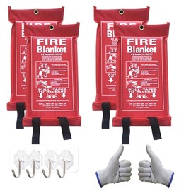 BW Wealthy Emergency Fire Blanket for Home，Fire Extinguisher Blanket,（40” x40”）