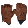 Harssidanzar Mens Motorcycle Gloves Leather Perforated Motorcycle Driving Gloves CM044EU