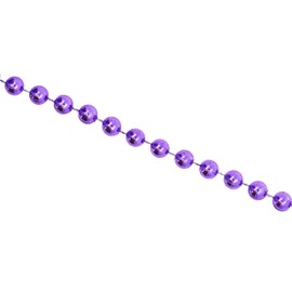Mandala Crafts - Rollo de perlas de imitación moradas – Bobina de cadena de perlas falsas de 4 mm – Cadena de perlas de 44 yardas para decoración de árbol de Navidad, boda, fiesta
