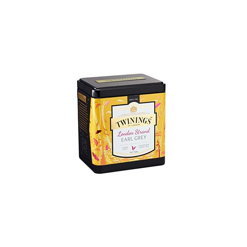 Twinings London Strand Earl Grey Loose Leaf Black Tea, 100g