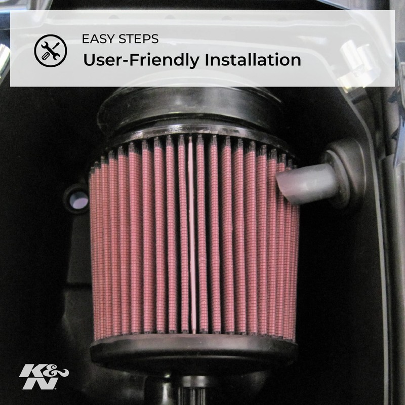 K&N High-Flow Original Lifetime Engine Air Filter: Increase Power &