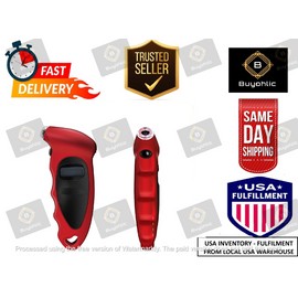 Buyohlic Digital Tire Pressure Gauge 0-150 PSI 4 Settings for cars and Non-Slip Grip-USA