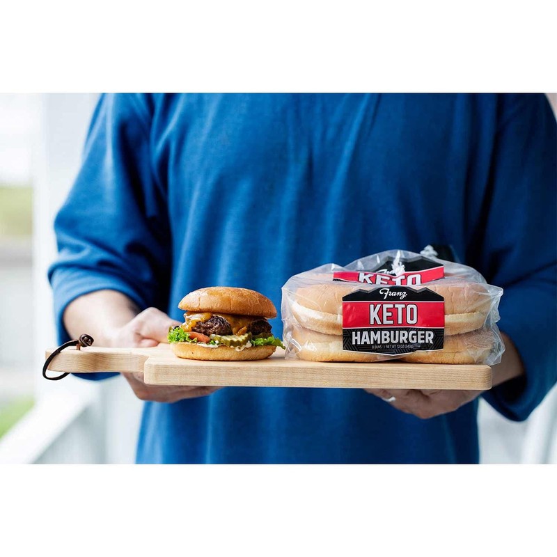 Franz Bakery Franz Keto Hamburger Buns, 1g Net Carb, Super
