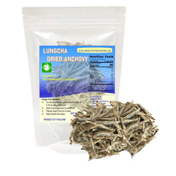 Dried Anchovy Headless Deep-frying as Snack or add flavor to