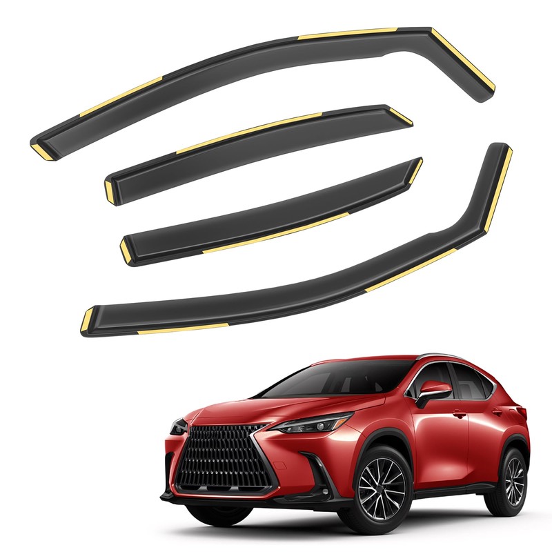 HOPE YOU READY Shatterproof in-Channel Window Rain Guards for 2015-2021