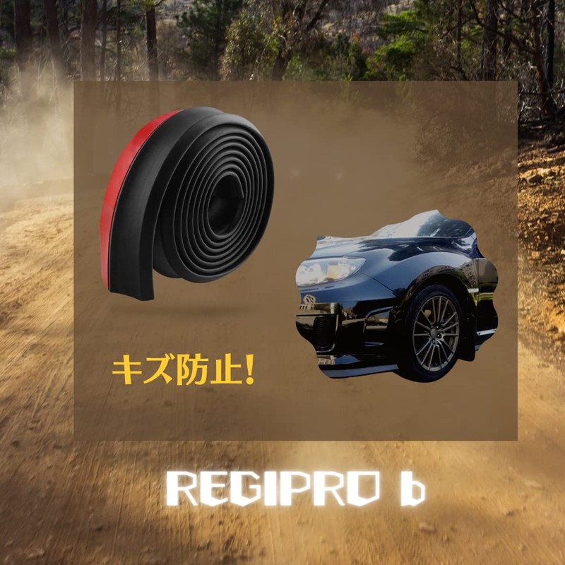 Regipro b Universal Lip Spoiler, 6.5 ft (2.5 m), Rubber
