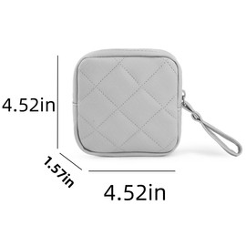 TAVBAGVSK Small Makeup Bag for Purse PU Mini Makeup Pouch Cute Cosmetic Pouch for Women Portable Mini Cosmetic Bag Travel Mini Makeup Bag For Lipstick Keys Bank Cards