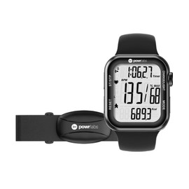 Powr Labs Chest Strap Heart Rate Monitor & Sportswatch for Tracking Exercise, Heart Rate, Steps | Sports Watch HRM with Pedometer