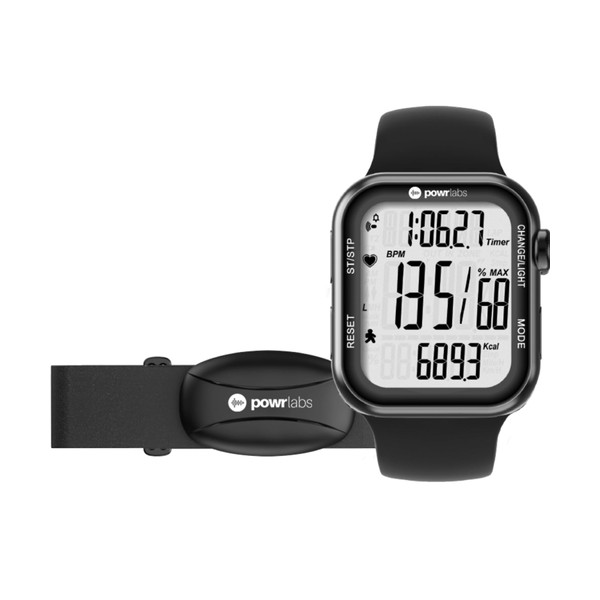 Powr Labs Chest Strap Heart Rate Monitor & Sportswatch for