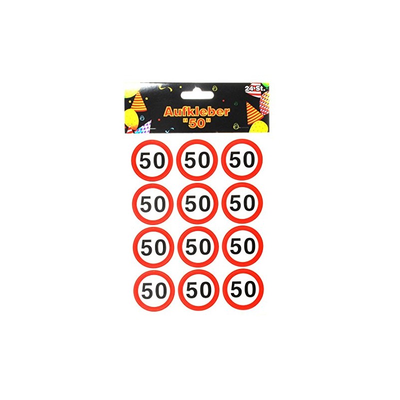 Udo Schmidt Traffic Sign Sticker for 50th Birthday