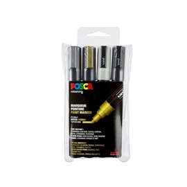 uni-ball uni Posca Medium Bullet Tip Revolutionises 182504 – MARKER, Set of 4
