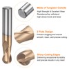 sourcing map Ball Nose End Mill 2 Flute 0.5" Diameter