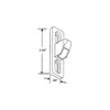 Barton Kramer 2-3/4 in. x 3/4 in. Chrome-Plated Patio Door