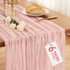 Pureegg 6-Pack Cheese Cloths Table Runner, 120'' Boho Table Cloth