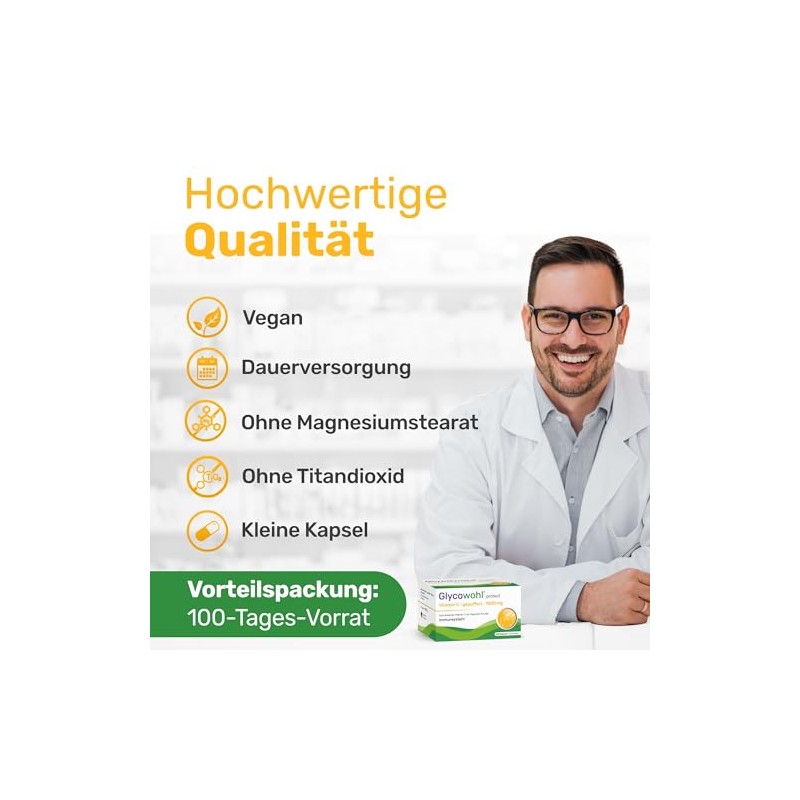 Glycowohl Glycowohl? Vitamin C gepuffert mit Quercetin - laborgeprft mit