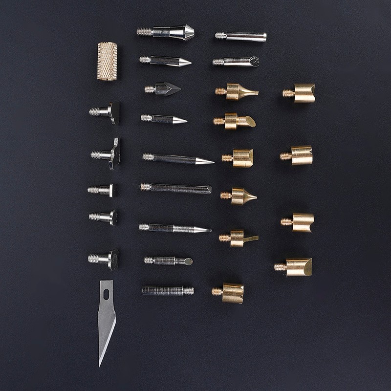 28 in 1 Wood Burning Pen Tips Set Soldering Iron