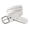 Scamoda women's belt made of genuine leather with hole pattern,