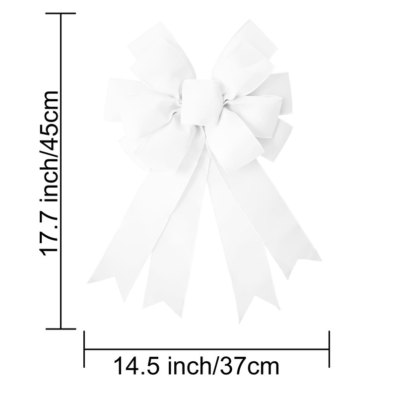 Large Fall Bow Wreath Thanksgiving Decor Buffalo Bows for Indoor