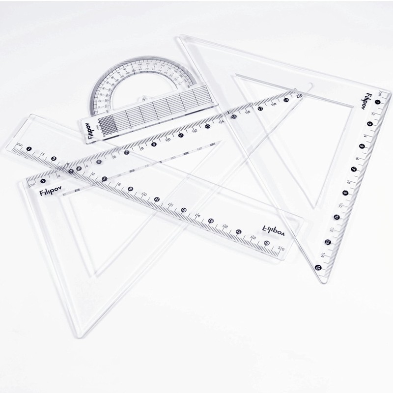 Filipov - Geometry Set 4-Piece Drawing Set Triangle 60°/200, Triangle