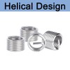 50 Stücke Spiralförmige Gewindeeinsätze, 10-24 3D 304 Edelstahl Schraubenförmig Gewickelt