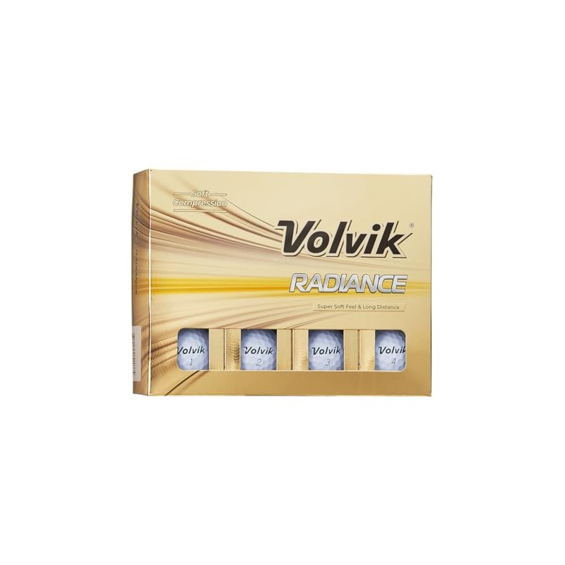 Volvik Radiance Dozen Golf Balls White (White)