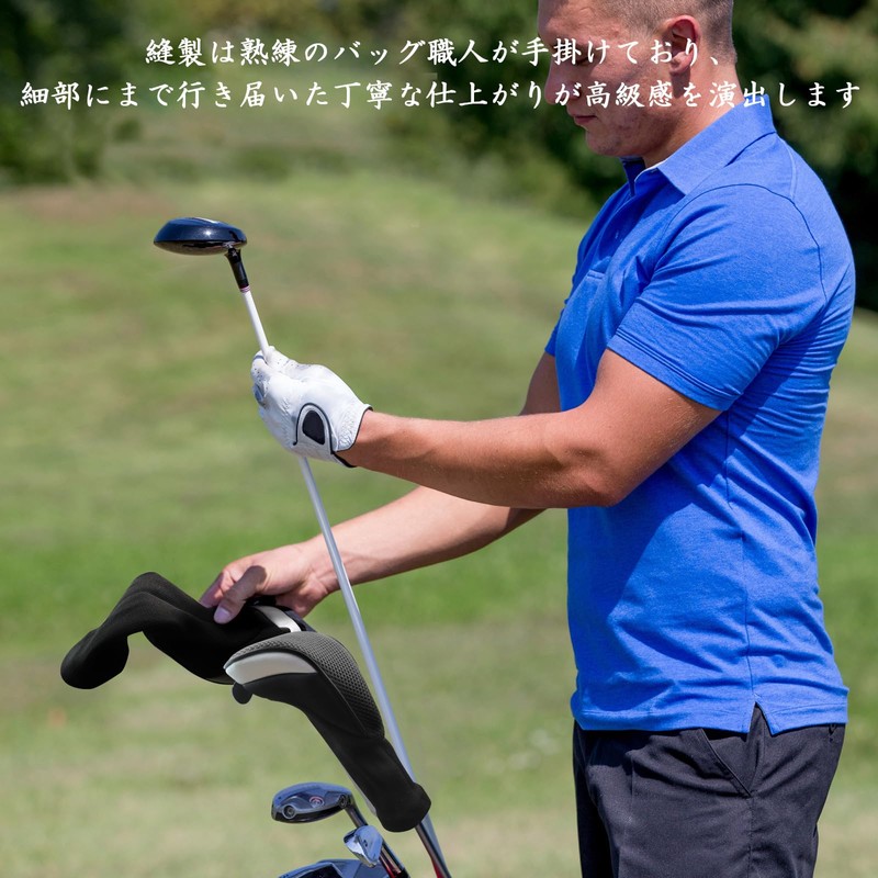 Golf Head Covers 3pcs/4pcs Golf Club Head Covers Lightweight Dustproof