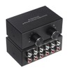 Lyaciomn 4 Way Bi-Directional Left and Right Channel Audio Switch