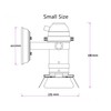 Hobaca GU10 L19 * W17cm Mini Loft Spotlight Ceiling Lights