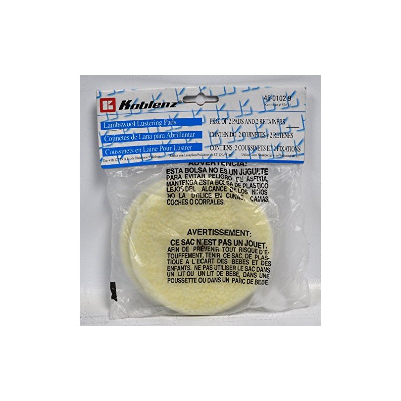 Koblenz Floor Scrubber Lambs Wool Buffing Pads KO-2400