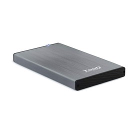 TOOQ TQE-2527G - 2.5" HDD Enclosure (SATA I/II/III up to 9.5mm height, USB 3.0), Aluminium, LED Indicator, Grey, 50g