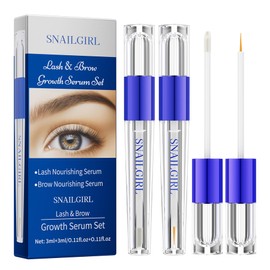 Eyelash and Eyebrow Growth Serum Set – Nourishing Lash & Brow Enhancer for Thicker, Fuller, Healthier Looking Lashes and Brows – Hydrating & Strengthening Formula