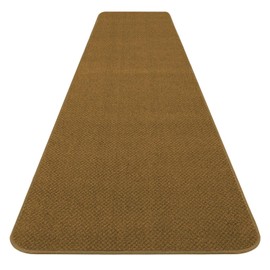 House, Home and More Skid-Resistant Carpet Runner - Bronze Gold - 12 Feet X 36 Inches