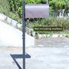 MEIYIHUI 40.2-51.8" H Heavy Duty Outdoor Mailbox Post, Steel Mailbox