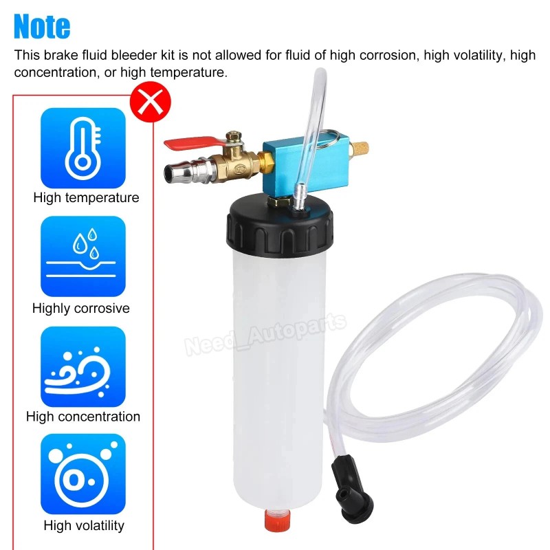 Luck_Mall Car Vehicle Vacuum Brake Bleeder Tank Fluid Oil Change