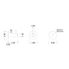 GedoTec® Moon Model Wall-mounted Coat Rack, Stainless Steel Hook Rack,
