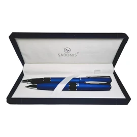 Juego Roller Lapicero Metalico Sabonis 3060ARAP en Estuche con 2 Piezas
