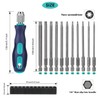 Nutmanel 13-Piece Torx Screwdriver Set, 1/4 Inch 100 mm Torx