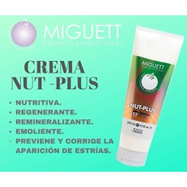 Crema Facial Miguett Nut-Plus 270ml Hidratante Antiedad Antipuntos Negros                                                                             