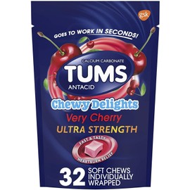 Tums Chewy Delights, Very Cherry 32 ea Pack of 4 by TUMS