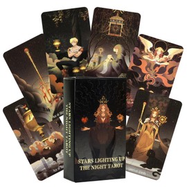 ZYKORT Tarot Cards - 78 Tarot Cards - Stars - TOYS_AND_GAMES - Cardboard - Unisex - Teen, Young Adult - Develops Intuitive Skills and Spiritual Awareness