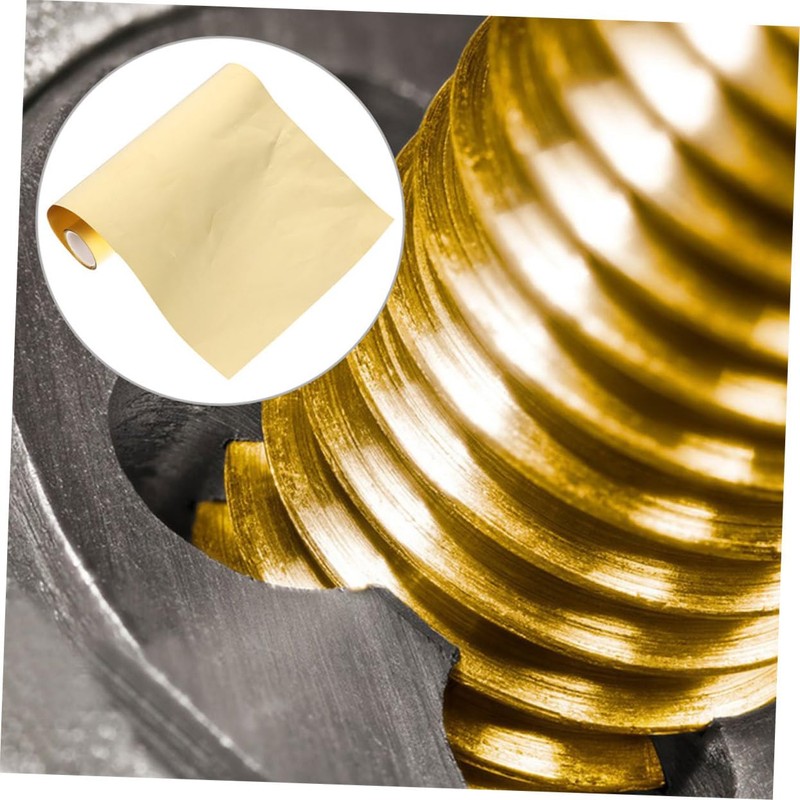 Ciieeo 1 Roll High Hardness Brass Foil Sheet Thick Wide