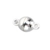 20 Sets Magnetic Clasps Round Brass Fashionable Jewelry Clasps for