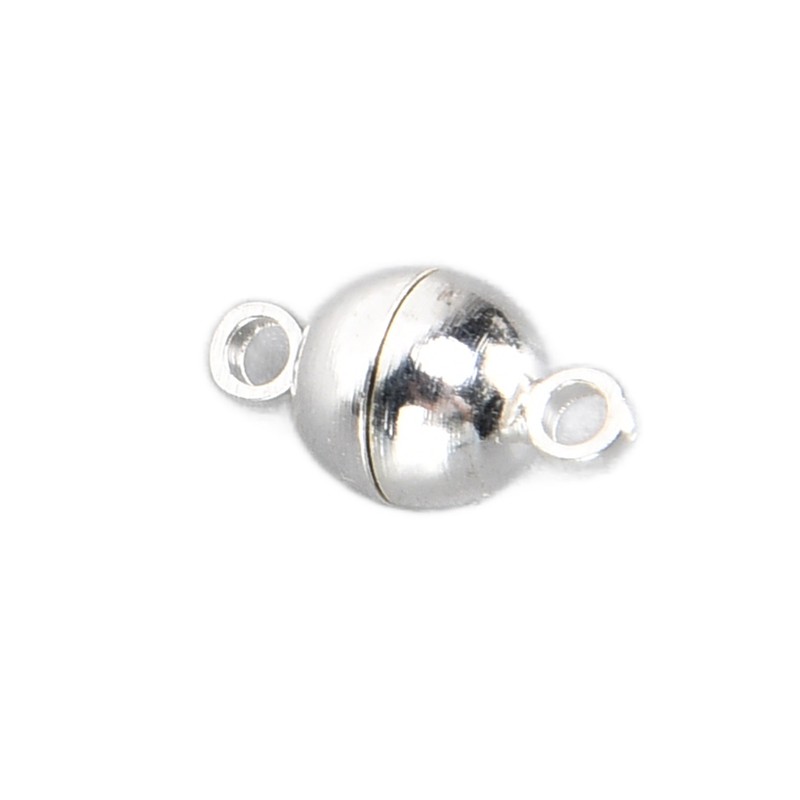 20 Sets Magnetic Clasps Round Brass Fashionable Jewelry Clasps for