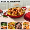 Overmont Enameled Cast Iron Dutch Oven - 3.8 Quart Dutch